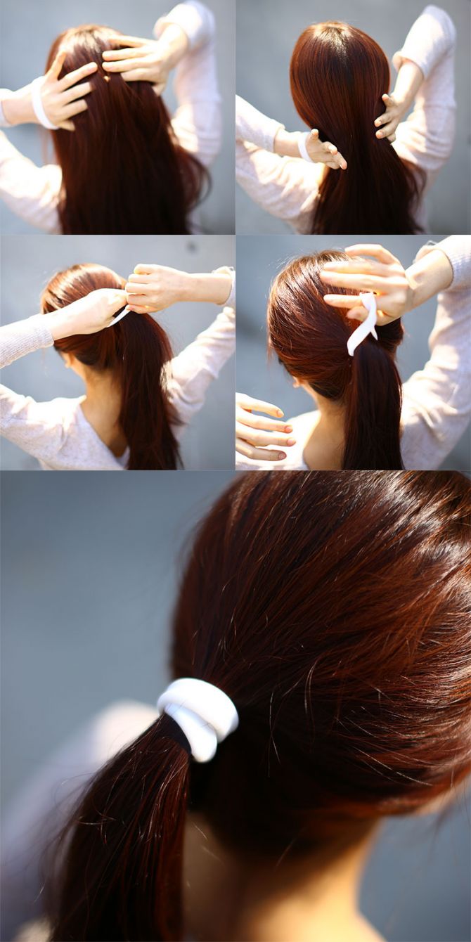 Use as a  elastic hair band